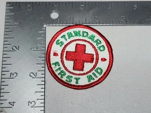 Parche M Vintage Boy & Girl Scouts BSA GSA Estándar de Primeros Auxilios - Imagen 1 de 2