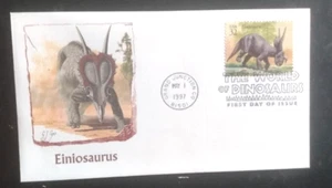 EINIOSAURUS WORLD OF DINOSAURS 1997  FLEETWOOD CACHET FDC VF UNADDR - Picture 1 of 1