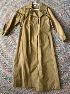 DRIZZLE Inc. Womens S/M Wool Lined - Double Breasted Zippered Hood Trench Coat - Picture 1 of 19