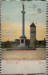 1902 Mount Royal B&O Railroad Station Baltimore MD Postkarte - Bild 1 von 2