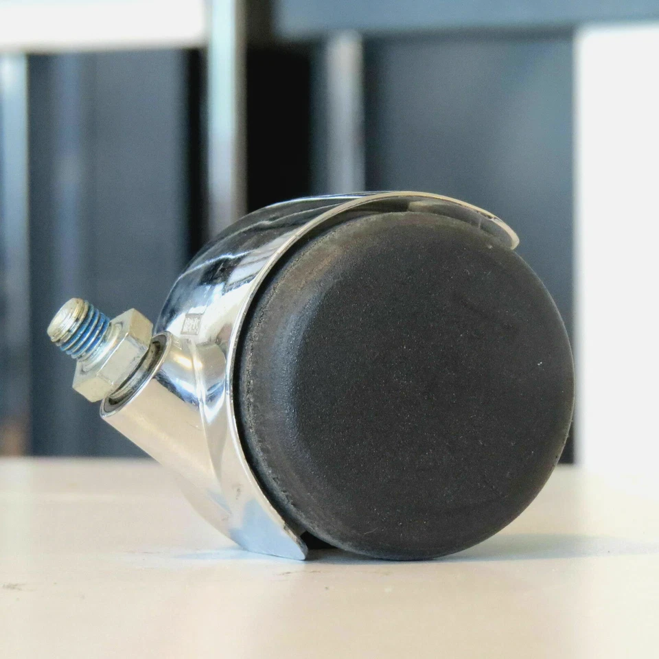 * USM Haller Rolle (gebraucht) Ersatzrolle Lenkrolle Rad Metall verchromt * - Bild 1 von 1