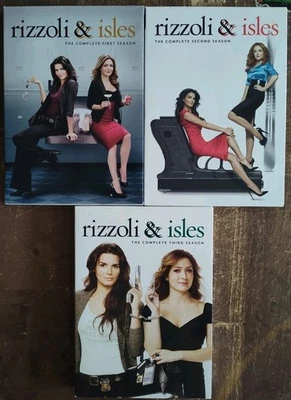 RIZZOLI & ISLES SEASONS COMPLETE 1 One 2 Two & 3 Three DVDs VGC  - Image 1 of 4