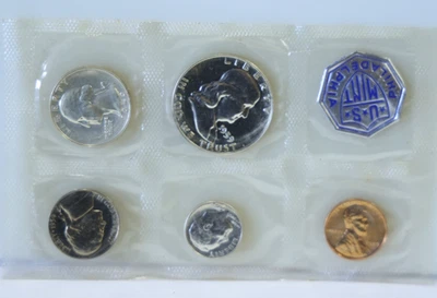 1959 US Silver Proof Set Original Cello Nice Coins - Image 1 of 2