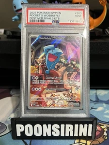 Pokémon SVP EN 2025 Rockets Wobbuffet Destined Rivals PSA como nuevo 9 - Imagen 1 de 5