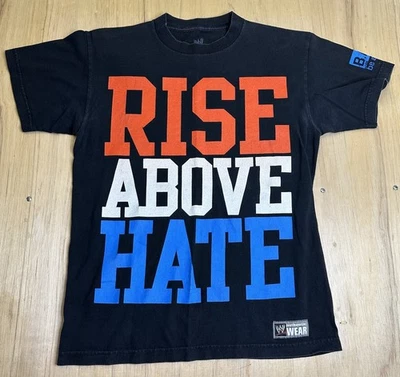 WWE AUTHENTIC GEAR 2011 JOHN CENA RISE ABOVE HATE MENS M WRESTLING SHIRT - Image 1 of 4