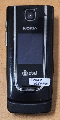 Nokia 6555 - Negro y Plateado (AT&T) Raro Teléfono Celular Abatible - LEER Foto 1 de 4