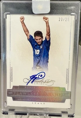 2015-16 帕尼无瑕足球罗伯托·巴吉奥完美无瑕完成签名/25! — 第 1/2 张图片