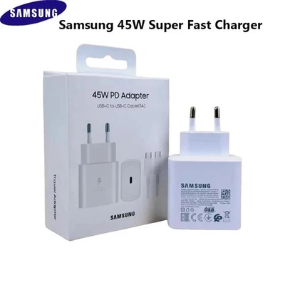 CARICABATTERIA CON CAVO ORIGINALE 45W SAMSUNG USB-C ULTRA FAST CHARGE EP-TA845
