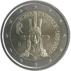 2 euro Italia 2021 fdc 150° Anniversario Roma Capitale d’Italia - Imagen 1 de 1