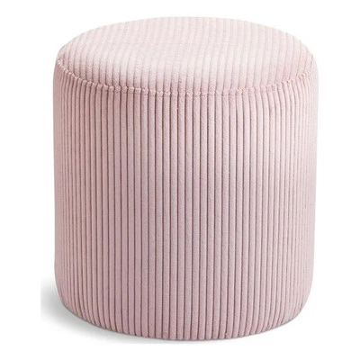 Meridian Furniture Roy Pink Ottoman/Stool - Image 1 of 4