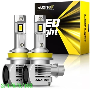 H11 LED Headlight Super Bulbs Bright 6000K White 330000LM HIGH/LOW BEAM NEW 2/4X - Picture 1 of 13