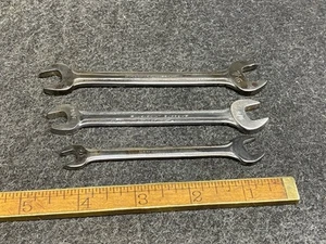 Vintage Blue Point Supreme 3 Pc Micro Open End Wrench Set USA 1/4” - 7/16” - Picture 1 of 5