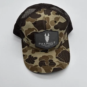 Pak Mule Trucker Snapback Hat Ball And Buck Camo Adjustable - Picture 1 of 9