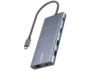 Anker 565 11-in-1 USB C Hub, 10 Gbps USB-A Data Ports, 4K HDMI, Display Port NEW - Picture 1 of 8