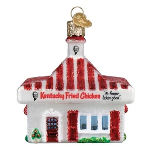 Old World Christmas KFC Restaurant Glass Hanging Ornament FREE BOX - Picture 1 of 6