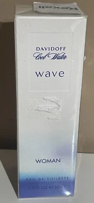 Davidoff Cool Water Wave EDT Perfume Mujer 50ml Dañado Foto 1 de 4