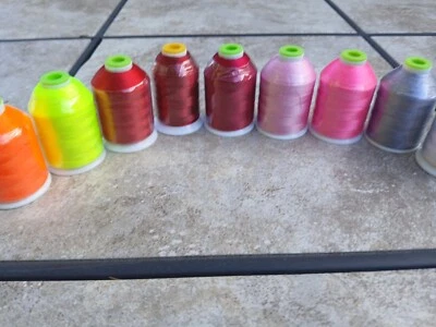 Embroidery Machine Thread Lot Of 9 - Image 1 of 4