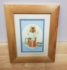 Beatrix Potter ‘The Tailor Mouse’  Framed Picture wooden  - Picture 1 of 6