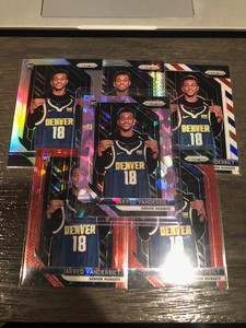 18 19 JARRED VANDERBILT PANINI PRIZM #42 LOT x6 PURPLE ICE /149 SILVER HYPER RED