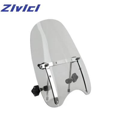 18"x16" Universal Motorcycle Windshield For Ducati Honda Yamaha Harley-Davidson - Image 1 of 4