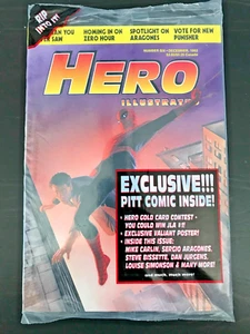 HERO ILLUSTRATED #6  SPIDER-MAN cvr & CARD FREE PITT COMIC! NEW /93 - Picture 1 of 2