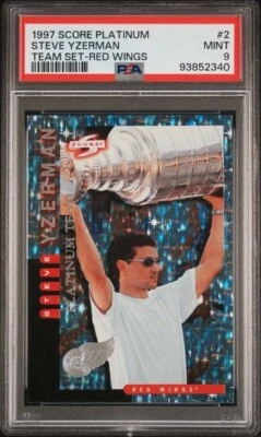 1997-98 Score Team Collection Steve Yzerman #2 Platinum Team PSA 9 Mint - Image 1 of 4
