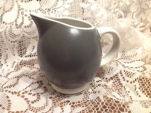 Pfaltzgraff Sphere Pattern Creamer pitcher Charcoal Gray & White - Picture 1 of 5