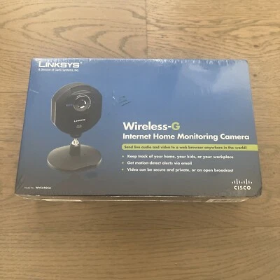 LINKSYS WIRELESS MONITORING CAMERA WVC54GCA Brand New Sealed In Box Cisco - Image 1 of 4