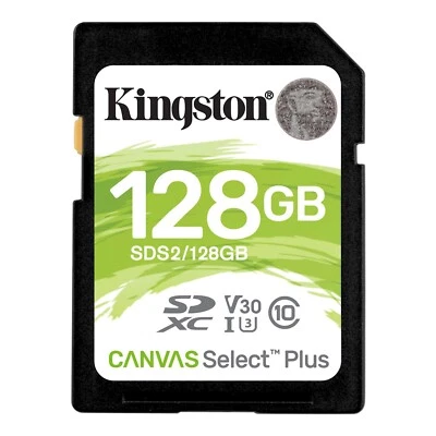 128GB SD Card U3 V30 Memory For Nikon Coolpix S2700,S2750,S2800,S2900 Camera 4K - Image 1 of 4