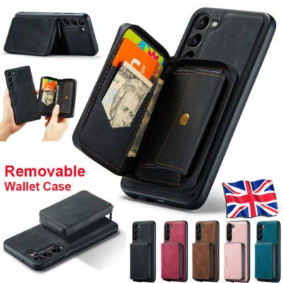 Magnetic Card Slot Phone Case For Samsung S24 S23 FE S22 S21 S20 Ultra Note 20 - Image 1 of 4