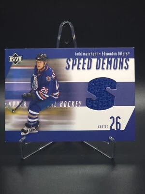 Todd Marchant 2002 Upper Deck NHL Hockey Speed Demons #SD-TM Edmonton Oilers - Image 1 of 4