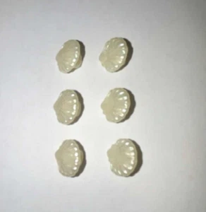 Sea Shells 8mm Button Set Of 6 - Picture 1 of 2
