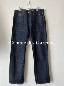 Comme Des Garcons Leather Denim Pants Size JP-M Men Japan Original Authentic Des - Picture 1 of 9