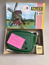 Rare Vintage 1970s Faller B-231 Windmill Unbuilt Model Kit With Motor Complete