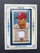 2009 Topps T-206 Polar Bear Relic Game-worn Jersey Albert Pujols