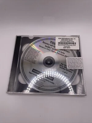 SEALED TOSHIBA SATELLITE A210/A215 RECOVERY APPLICATIONS DRIVER CD - Image 1 of 4