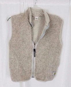 Vintage Cherry Tree Kids Shearling Berber Fleece Vest Jacket Zip Up Girls 14 16 - Picture 1 of 7