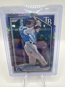 2024 Bowman #BCP-99 Brayden Taylor Chrome Prospects Mini-Diamond Refractor Strahlen - Bild 1 von 3