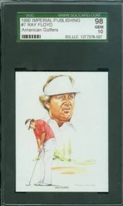 1990 IMPERIAL PUBLISHING # 7 RAY FLOYD SGC-10 SOLO FINEST GRADED. - Picture 1 of 2