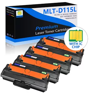Cartucho de tóner negro 4PK MLT-D115L compatible para Samsung Xpress Xpress M2820DW - Imagen 1 de 23