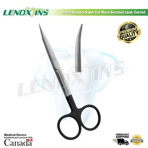 STEVEN SCISSORS 13CM SUPERCUT MICRO SERRATED CURVED, GERMAN SS, CE - Picture 1 of 6
