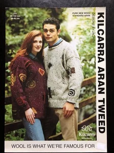 Kilcarra Aran Tweed Motif Tunic & Sweater Knitting Pattern EXCELLENT - Picture 1 of 2