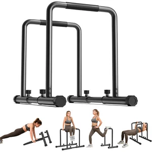 Dip Barren Station Calisthenics Equipment mit Kippschutzstange Einstellbar DE - Bild 1 von 11