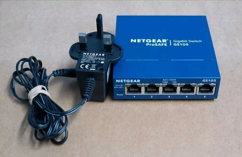 Netgear GS105 v5 ProSafe 5-Port Gigabit Switch - Image 1 of 1