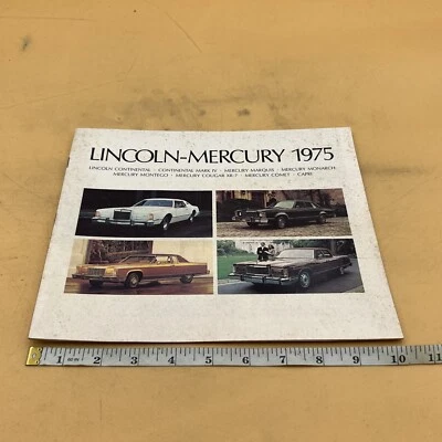 Lincoln Mercury 1975 folleto de ventas catálogo Capri Continental Mark IV Marquis Foto 1 de 4