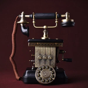 1923 King classic metal retro Antique phone Vintage rotary dial telephone F064 - Picture 1 of 8