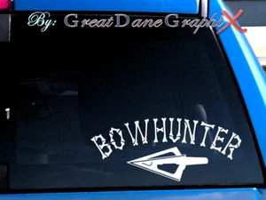 BOWHUNTER Estilo #2 - Calcomanía Adhesiva de Vinilo - Elección de Color - ALTA CALIDAD - Imagen 1 de 2