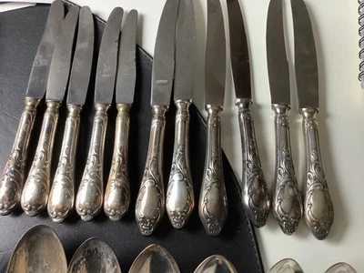 Besteck  90er Silber 23 teilig Jäger Solingen - Bild 1 von 3