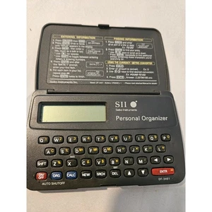 SII Seiko Instruments DF-3401 Personal Organizer Calculator Vintage - Picture 1 of 3