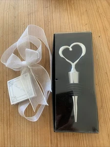 Chrome Heart Cursive A Bottle Stopper New Kate Aspen Wedding Bachlorette Party - Picture 1 of 2